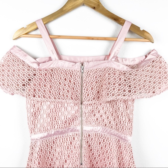 Bardot Junior Blush Pink Mesh Cold Shoulde… - Picture 8 of 11